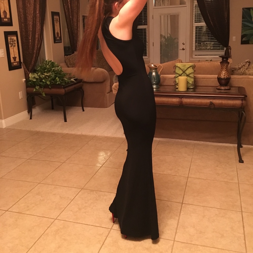 Long black formal dress